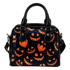 Are you a Halloween Lover? These Shoulder Handbags are perfect for you. Looking for a unique and special gift for a Halloween Lover. These Shoulder Handbags are exactly what you are looking for. Product Features: - Shoulder Handbags size: 9x8x3 inches (LxHxW)- Manufactured with premium water-resistant PU leather.- Features a Double-Sided Print. - Features comfortable and sturdy carrying straps with high-quality stitching for long-lasting durability.- Includes an adjustable and removable shoulder Painted Leather Bag, Vintage Leather Handbag, Halloween Bags, Handbags And Purses, Painting Leather, Buy Shoes, Treat Bags, Womens Fashion Trends, Halloween Outfits