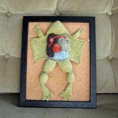 an image of a frog made out of yarn