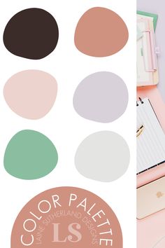 the color palette is pastel and it's all in different shades