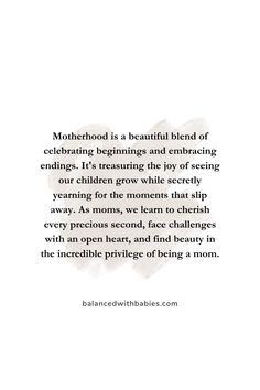 a quote on motherhood is a beautiful blend of celebrating beginnings and embracing endings