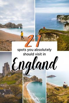 the coastline with text overlay reading 21 amazing places to see on the jurassic coast