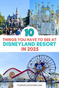 disneyland resort with the words 10 things you have to see at disneyland resort in 205