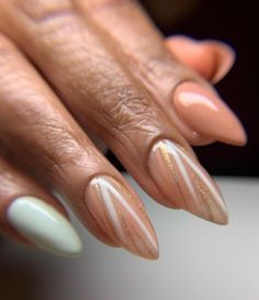 Modern Almond Nails, Almond Abstract French Tip Nails, Classy Almond Nails Black Woman, Almond Shape Abstract Nails, Almond Nails Shape, White French Tip Nails Almond Abstract, Short Almond Abstract Nails, Mani Inspiration, Neutral Nail Designs