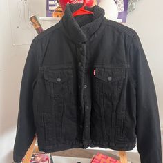 New Levi’s Jacket! Sherpa Lined Denim Jacket, Lined Denim Jacket, Levis Jacket, Sherpa Lined, Levi's, Denim Jacket, Jackets For Women, Jackets & Coats, Women Shopping