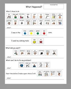 the worksheet is filled with pictures and words to help students understand what they are doing