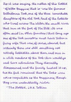 a handwritten note with purple ink on white paper