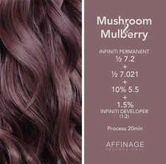 Ashy Rose Brown Hair, Best Brunette Hair Color To Cover Grey, Mushroom Brown Formula, Mauve Brown Hair, Subtle Rose Gold Hair Brunette, Dusty Mauve Hair Color, Mulberry Hair Color, Chocolate Mauve Hair, Rose Gold Hair Brunette