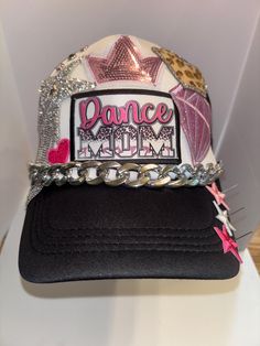 Dance Mom 1 themed Trucker Patch Hat. Message me your school colors.  These are the hottest trend on social media today. Great for festivals, concerts, night life and everyday wear. This foam trucker hat is fully adjustable and offered in hat colors Black, White, Light Pink, Neon Pink, Neon Yellow and Green Camouflage. Custom Hats avail. One size fits all. $35 Small Print: patch, mama, cowboy, hat, faith, rock and Roll, trucker, patch, cap, chain, iron on, sew on, festival, concert, neon, baseba Hip Hop Style Adjustable Trucker Hat With Embroidered Logo, Hip Hop Trucker Hat For Baseball Season, Sports Hip Hop Trucker Hat, Hip Hop Baseball Cap With Embroidered Logo, Black Hip Hop Trucker Hat With Embroidered Logo, Festival Concert, Rock And, Mom Hats, Patch Hat