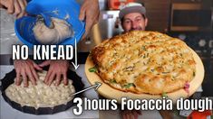 HOW TO MAKE FOCACCIA DOUGH⎮EASY & NO KNEAD Focaccia Dough, Make Focaccia, Hot Roast Beef Sandwiches, Home Made Puff Pastry, Focaccia Bread Recipe, Roast Beef Sandwiches, No Knead, Lunch Menu, Alcohol Recipes