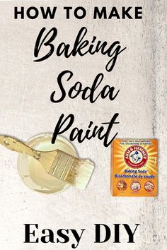 how to make baking soda paint easy diy