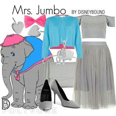 Dumbo Disneybound, Pixie Fashion, Disney Character Outfits, Disneybound Outfits, Disney Dress Up, Disney Clothing, Disney Themed Outfits, Disney Bounds, Disney Dress