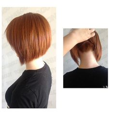 Short Layered Bob Haircuts, Undercut Bob, Short Red Hair, Layered Short, Inverted Bob, Bob Hairstyles For Fine Hair, Trending Hairstyles, Short Hair With Layers, Cortes De Cabello