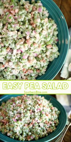 this easy pea salad is the perfect side dish for any meal