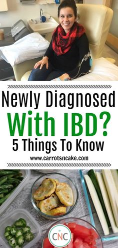 Being diagnosed with IBD was certainly overwhelming for me when it happened over 5 years ago. I've learned a lot since being diagnosed and realize just how many mistakes I've made along the way. I want to share 5 things I wish I had know with those of you at the beginning of your IBD journey so that you learn from them instead of suffering longer than you need to.  Newly Diagnosed with IBD? 5 Things to Know https://carrotsncake.com/newly-diagnosed-with-ibd-5-things-to-know/  #IBD #autoimmune #co Ibd Friendly Recipes, Irritable Bowel Disease Diet, Ibd Aid Recipes, Fibroid Diet, Irritable Bowel Disease