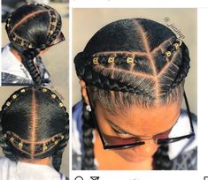 @AutenticAsh1105 Braiding Hair Styles, Hair With Braids, Hair Styles Natural, New Natural Hairstyles, Twisted Hair, Graduation Hairstyles, Kids' Braids, Two Braids, Pinterest Hair