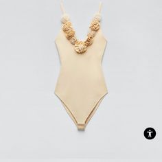 Simply Beautiful Pastel Yellow Elegant Beige One-piece Swimwear, Elegant Fitted Cream Swimwear, Elegant Cream Swimwear For Spring, Beige Party Swimwear For Spring, Elegant Cream Swimwear For Summer, Cream Summer Party Swimwear, Elegant Cream Party Bodysuit, Elegant Zara Bodysuit For Beach, Elegant Zara Beach Bodysuit