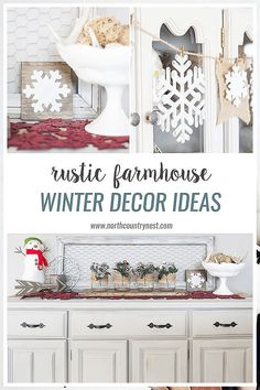 Winter Home Decor Entryway - Be Awesome - Stop Looking! Get all your needs met from one of the leading online retailers. Diy Winter Decor, Diy Rustic Farmhouse, Home Decor Cheap, Winter Decor Ideas, Farmhouse Winter Decor, Country Winter, Country Style Interiors, Winter Decorations, North Country