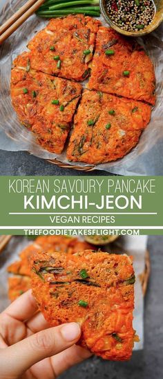 korean savory pancake recipe with kimchi - jeon