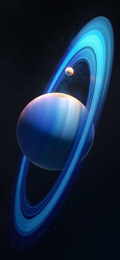 an artist's rendering of saturn and its rings