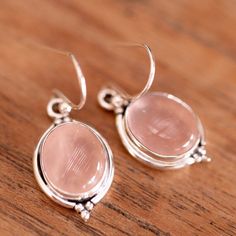 * STAMPED 925 STERLING SILVER – This high quality pair of rose quartz earrings is made from the finest sterling silver as indicated with 925 metal stamp. 925 sterling silver is made from 92.5% silver and 7.5% copper. The copper is added to stabilize the silver so that it can hold its beautiful shape.* NICKEL AND LEAD FREE – These beautiful dangle earrings contain absolutely no nickel or lead, making them safe for people with nickel and lead allergies. Add this great pair of earrings to your jewe Silver Rose Quartz Earrings As Gift, Silver Rose Quartz Earrings For Gift, Elegant Silver Rose Quartz Earrings, Heart Shaped Pendant Necklace, Rose Quartz Earrings, Pretty Pendant, Heart Shape Pendant, Rose Quartz Crystal, Quartz Earrings