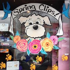 Dog Groomer, Window Painting, Shop Ideas, Pet Store