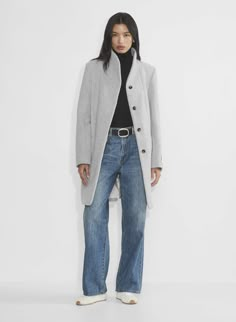 THE COCOON COAT NEW Aritzia Wool Coat Outfit, Aritzia Cocoon Coat, Long Gray Coat, Wilfred Cocoon Coat, Cocoon Jackets, Aritzia Jacket, Denim Vans, Gray Coat, My Christmas List