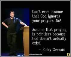 a man standing at a podium with his hands on his hips and the words, don't ever assume that god ignoress your prayer