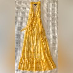 Reposhing This Item I Purchased From @Sm032121. This Dress Is Gorgeous, And The Fabric Is Dreamy, But For My Complexion This Yellow Didn't Work. I Tried It On, Never Wore It. It's In Perfect Condition. Questions? Leave A Comment Below! Maxi Halter Dress, Anthropologie Dress, Anthropologie Dresses, Gold Yellow, Cotton Silk, I Tried, Halter Dress, Anthropologie, Size 4