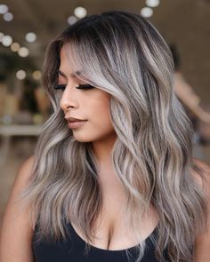 Hair Color For Latinas, Halo Hair Dye, Halo Hair Dye Style, Ash Blonde Hair Balayage, Blonde Ideas, Baylage Hair, Perfect Blonde Hair, Venus Of Willendorf, Black Hair Balayage