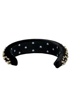 Dress up your holiday look with this beauty by Lele Sadoughi. This piece is made with black velvet fabric hand embellished with rhinestones. This luxe headband will upgrade your favorite holiday party dress. Pair this with gold heels and a coordinating rhinestone clutch! Wide band Dust bag included Rhinestone detail Velvet fabric Width 1.75" Length 14" Elegant Evening Headband With Rhinestones, Adjustable Embellished Headband, Rhinestone Party Headpiece, Adjustable Rhinestone Headband For Evening, Embellished Adjustable Headpieces For Evening, Embellished Headpieces For Evening, Elegant Adjustable Embellished Headband, Adjustable Embellished Headpieces For Party, Black Velvet Headband