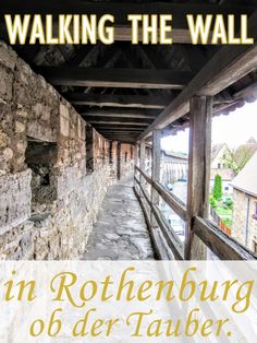 the cover of walking the wall in rothenburg, germany's oldest town