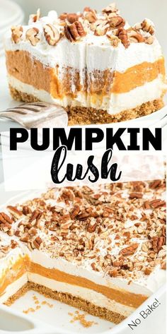 this pumpkin cash cake is the perfect dessert to serve for thanksgiving or any time of year