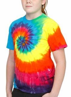 Rainbow Spiral Tie Dye Toddler T-shirt Kids Tie Dye Shirts, Spiral Tie Dye, Kids Tie Dye, Black Tie Dress, Tie Dye Shirts, Tie Dye Designs, Tie Dye Shirt, Dye Shirt, Tie Dye T Shirts