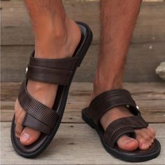 Men's Casual Sandals Color: Brown Male Sandals, Men's Boutique, Carhartt Double Knee Pants, Adventure Sandals, Mens Sandals Casual, Boutique Shoes, Athletic Sandals, Dockers Men, Rubber Sandals