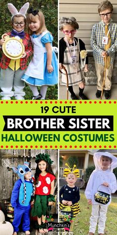 Brother Sister Halloween Costumes For Kids Sibling Halloween Costumes Boys, Brother Sister Halloween, Brother Sister Halloween Costumes, Sister Halloween Costumes, Boys Halloween Costumes Diy, Sibling Halloween Costumes, Toddler Boy Costumes