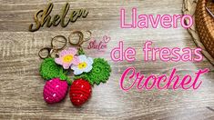 the words lavero de fressas crochet are written in spanish