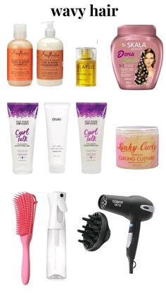 Hair Care Tips For Wavy Hair, Wavy Hair Essentials, Good Products For Wavy Hair, Hair Care Routine For Wavy Hair, Hair Tips For Wavy Hair, Hair Products For Frizzy Wavy Hair, Best Product For Wavy Hair, Wavy Curly Hair Products