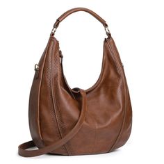 - Brand New - Leather - Imported - Leather Lining - Color : Brown - Zipper Closure - Material--The Hobo Purse Is Made Of High Quality Synthetic Leather,Soft Feeling.Over Size Design,Large Capacity. If You Get It, You Would Have A Sigh With Emotion About How Convenient It Is. - Design--The Craftsmanship And Materials Of The Handbag Are All Top Grade. It Comes With An Sturdy Shoulder Strap And There Is Also A Handle On The Top Of This Bag, You Can Use It As A Should Bag Or Handbag. This Satchel Is Hobo Bags For Women, Tote Bag Organizer, Kavu Rope Bag, Leather Hobo Bags, Waterproof Tote, Stylish Purse, Designer Purses, Handbags Designer, Rope Bag