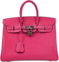 Luxury Pink Bags With Lock, Luxury Pink Bag With Lock, Pink Leather Bag With Lock, Pink Satchel With Silver-tone Hardware, Pink Satchel With Silver-tone Hardware For Travel, Pink Top Handle Satchel With Silver-tone Hardware, Luxury Pink Bags With Hasp Closure, Pink Satchel With Silver-tone Hardware And Double Handle, Elegant Pink Satchel With Silver-tone Hardware