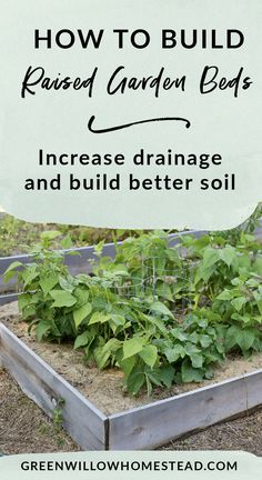 how to build raised garden beds increase drainage and build better soil with this simple guide