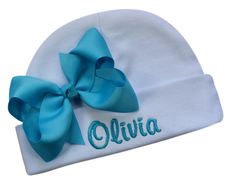 PRICES MAY VARY. Wonderful Keepsake for Baby Girl! The name of your choice custom embroidered on this cotton hat. Please NOTE: Hand Wash Only - Do not Machine Wash Recommended Ages: Newborn - 3 months. Each Hat is meticulously and proudly Embroidered in the USA by Funny Girl Designs 12 character limit recommended. Available characters 0-9 / A-Z / !, @, #, &, %, $ Wonderful Keepsake for Baby Girl and mom to be! Recommended Ages: Newborn - 3 months. Each Hat is meticulously and proudly Embroidered Baby Girl And Mom, Baby Girl Hat, Funny Girl, Mom To Be, Cotton Hat, Pink Hat, White Hat