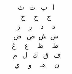 the arabic alphabet is written in two different languages, and it appears to be made up of