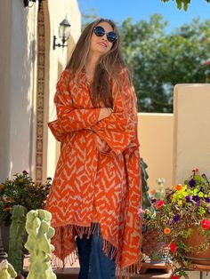 This boiled wool kimono coat is perfect for any situation. As autumn and winter weather approach, this piece is extremely soft, super lightweight, and wonderfully fun to wear over just about anything! The best part about it is that it goes over all of our PAX dress silhouettes. It flatters every figure and every height. To top it all off, you can wear it on whichever side you prefer, feel free to snip off the tag to add even more options to your wardrobe! For some context, the use of boiled wool Oversized Long Sleeve Winter Robe, Fall Outerwear With Kimono Sleeves In One Size, One Size Fall Outerwear With Kimono Sleeves, Oversized Wool Shawl Outerwear, Oversized Wrap Kimono For Fall, Bohemian Wool Shawl Outerwear, One-size Fall Shawl Kimono, Fall Season Shawl Kimono One Size, Long One Size Winter Kimono