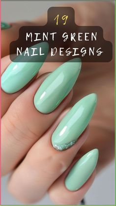 Refresh your style with the coolness of mint green nails! Click to explore 19 enchanting designs that promise a breath of fresh air. 🌿🌟 #MintGreenNails #NailArt #CoolNails #FreshBeauty #NailDesigns Mint Green Ombre Nails, Mint And Gold Nails, Mint Nails Design, Mint Green Nails With Design, Vacation Nail Colors, Mint Green Nail Designs, Green Toe Nails, Foil Nail Designs