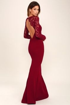 Hot Red Party Dresses for Women | Look Fiery and Fab in a Little Red Dress | Sizzling Styles at Great Prices Corporate Poses, Long Sleeve Bridesmaid Dresses, Red Lace Maxi Dress, Long Sleeve Lace Maxi Dress, Green Lace Maxi Dress, Wine Red Dress, Long Sleeve Bridesmaid Dress, Burgundy Maxi Dress, Little Red Dress