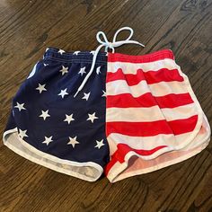 Great Condition (Never Worn) Running Shorts With American Flag Design. Built In Shorts. Casual Beach Shorts With Flag Print, Casual Flag Print Bottoms For Beach, Casual Bottoms With Flag Print For Beach, Casual Beach Bottoms With Flag Print, Summer Vacation Flag Print Bottoms, Casual Shorts For 4th Of July Beach, Casual Beach Bottoms For 4th Of July, Casual Beach Shorts For 4th Of July, Summer Bottoms For 4th Of July Vacation