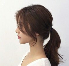 Korean Hairstyle Fine Hair, Round Face Hairstyles Asian, Poni Curtain Bags, Rene Haircut, Front Haircut For Women, Catfish Whiskers Hairstyle, Haircut For Ponytail, Asian Curtain Bangs Medium Hair, Hair Layers Short