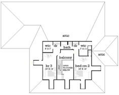 the second floor plan for this house