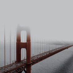 the golden gate bridge on a foggy day