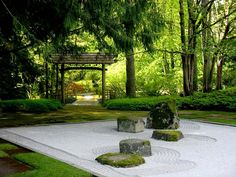 Zen Gardens & Asian Garden Ideas (68 images) Sand Garden, Green Gardens, Zen Gardens